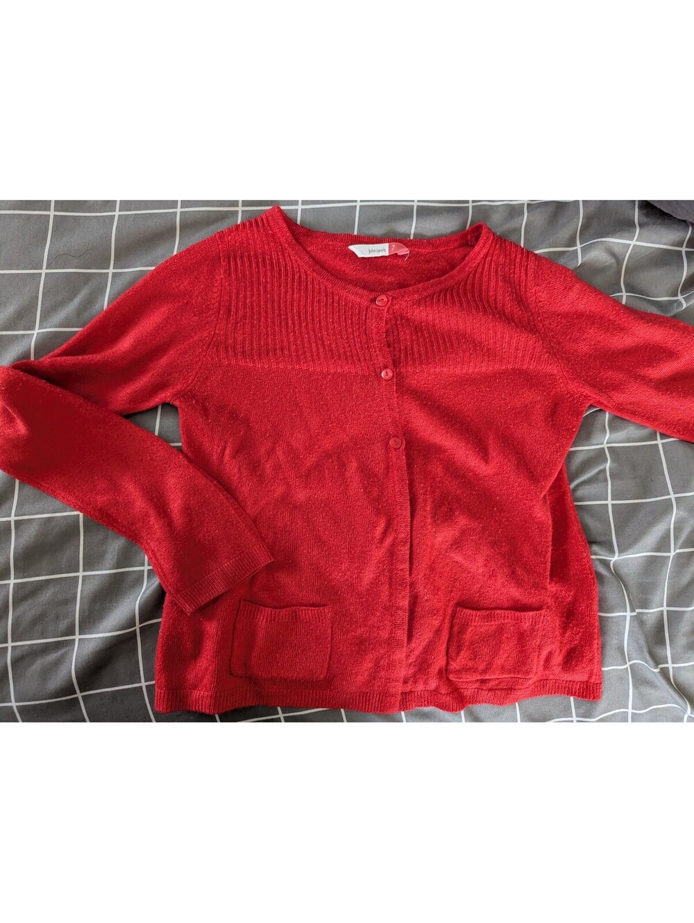 John Lewis true red cardigan